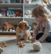 Enseigner aux enfants la responsabilité grâce aux accessoires pour chiens : jouets et outils éducatifs