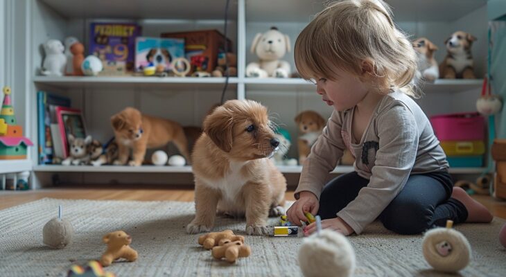 Enseigner aux enfants la responsabilité grâce aux accessoires pour chiens : jouets et outils éducatifs