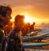 Surf en groupe : découvrez nos cours collectifs pour adultes à Capbreton