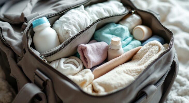 Organiser son sac à langer pour bébé : les indispensables