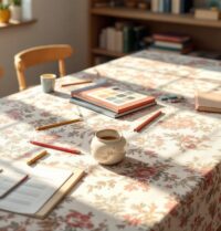 Toile cirée et éducation : faciliter l’apprentissage avec des surfaces faciles à nettoyer
