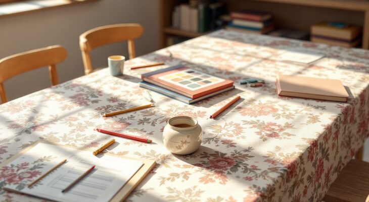 Toile cirée et éducation : faciliter l’apprentissage avec des surfaces faciles à nettoyer