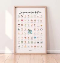 Affiche « Mes Premières Fois » Bébé : un souvenir unique pour les jeunes parents