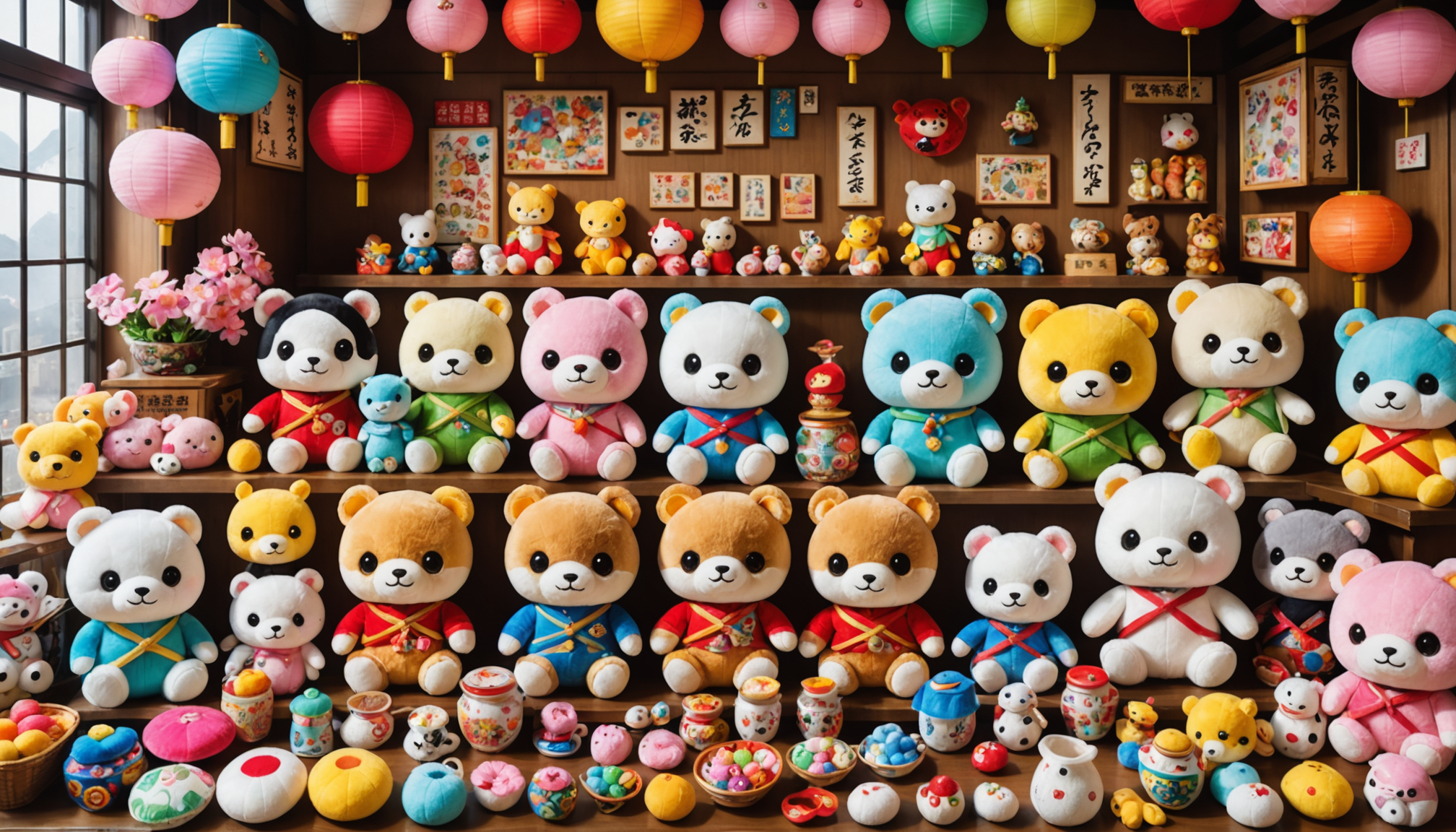 découvrez des peluches kawaii et confectionnez des souvenirs colorés uniques lors de votre visite dans la région du kansai. une expérience ludique et créative pour petits et grands !