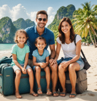 Voyager léger avec enfants et choisir des activités douces en Thaïlande