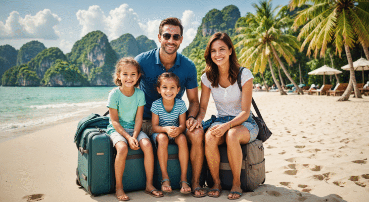 Voyager léger avec enfants et choisir des activités douces en Thaïlande
