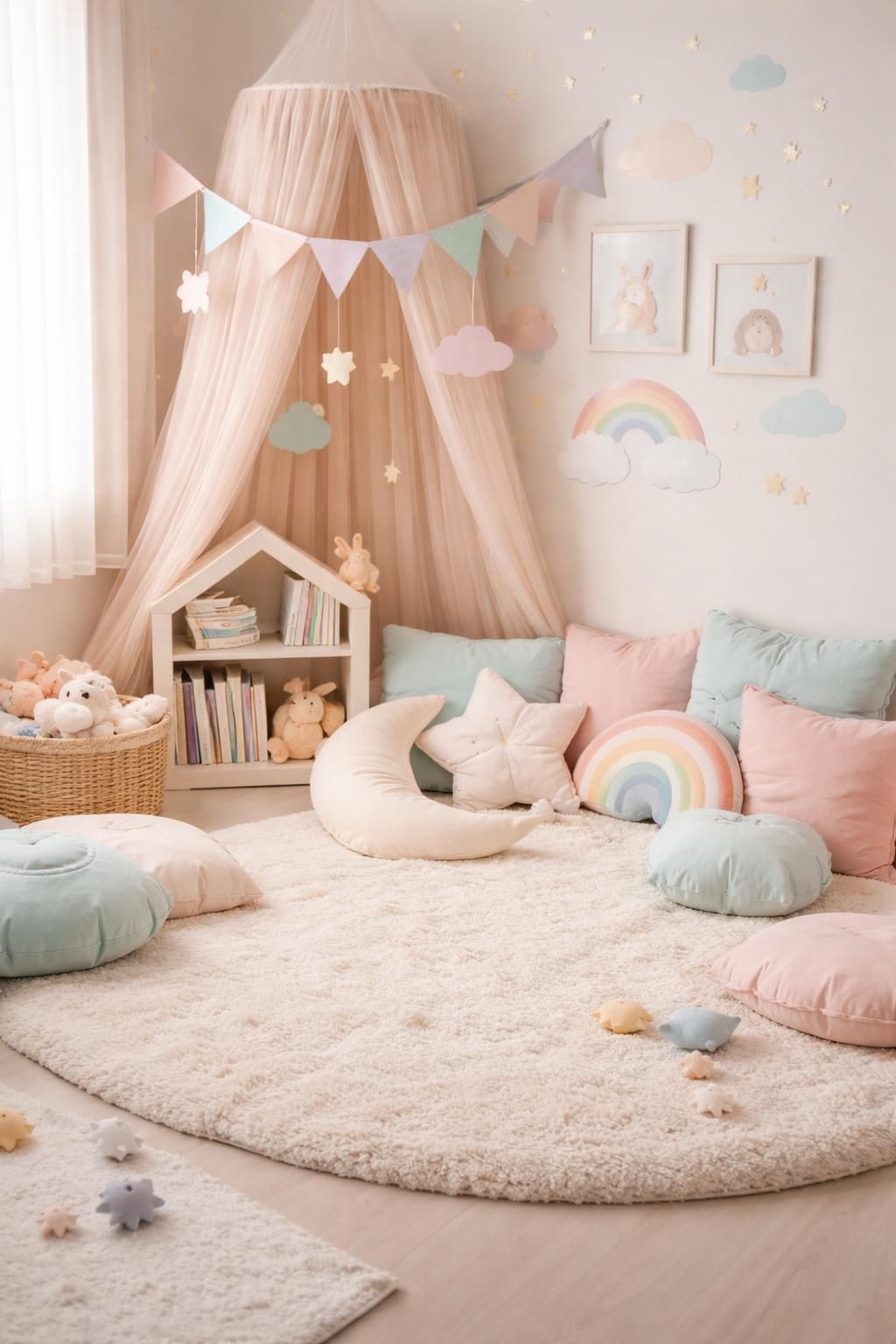 découvrez comment créer un univers doux et apaisant pour enfants avec des coussins moelleux, des tapis confortables et des couleurs pastel qui stimulent la sérénité et le bien-être.
