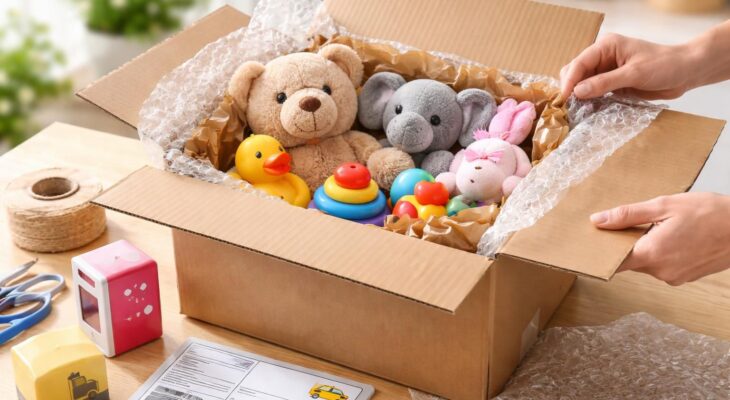 Livraison sécurisée de peluches et jouets avec emballage soigné par La Poste et Mondial Relay