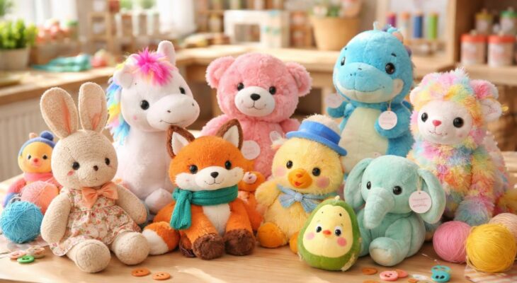 Peluches pas chères pour enfants avec soldes Gifi, Action et fabrication maison couture